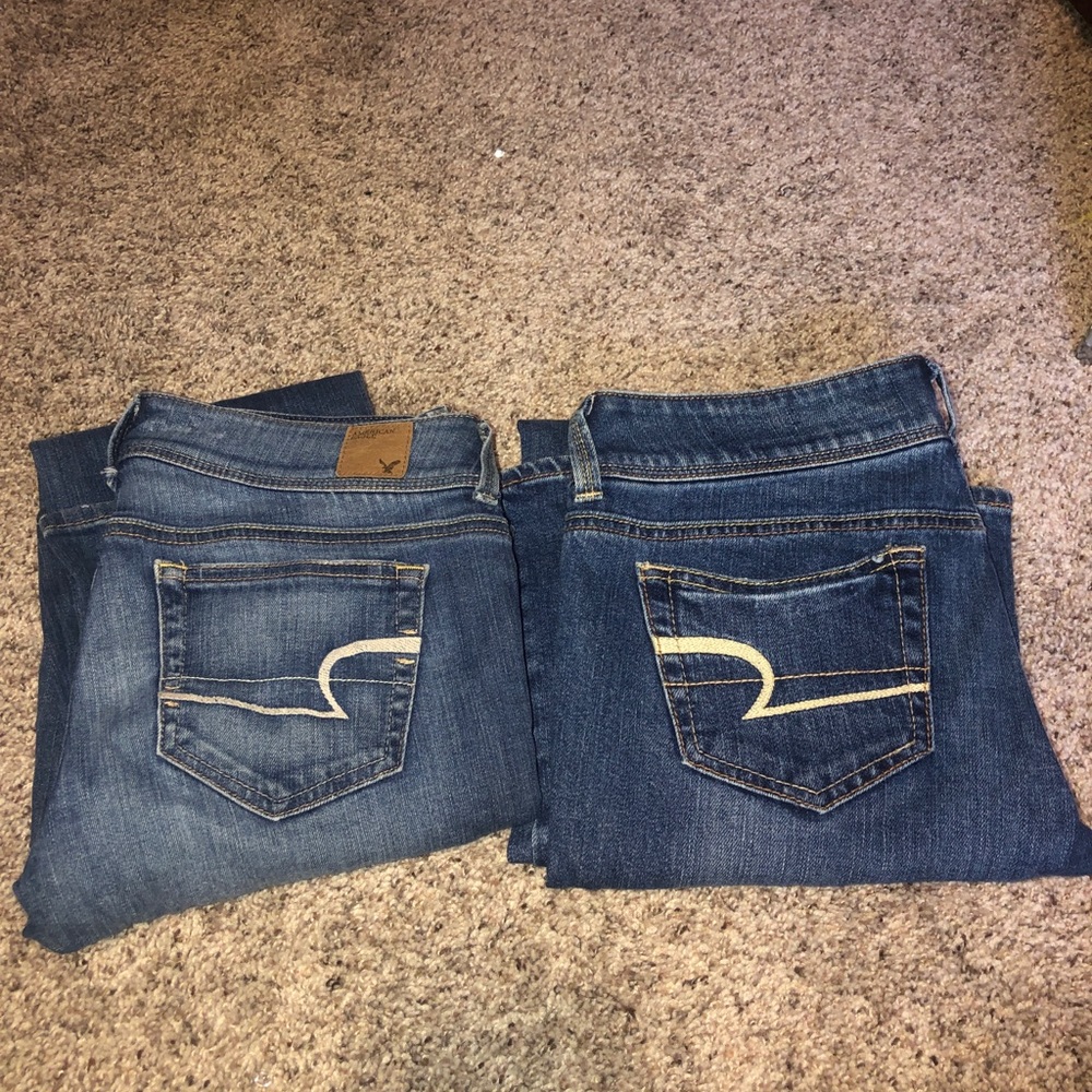Two pair of American Eagle Jeans